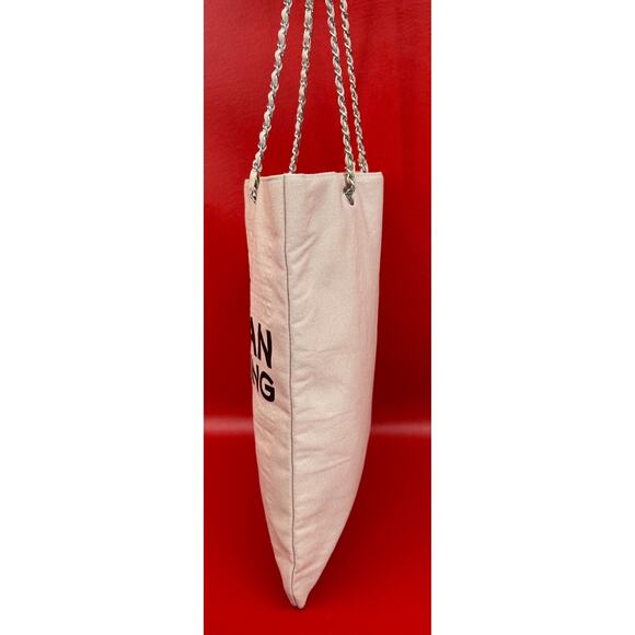 Girls Can Do Anything Zadig & Voltaire Parfums Chain Strap Pink Canvas Bag - Picture 4 of 14